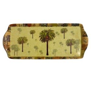 Melamine palm tree tropical tray